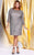 Kurves by Kimi - Flirty Beaded and Jeweled Bateau Neck Sheath Dress 71175 In Silver