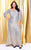 Kurves by Kimi - Off-Shoulder Full-Length Sequin Embellished Evening Dress 71182 In Silver and Gold