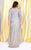 Kurves by Kimi - Off-Shoulder Full-Length Sequin Embellished Evening Dress 71182 In Silver and Gold