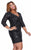 Kurves by Kimi - Stunning Embellished V-Neck Sheath Dress 73122 In Black