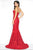 Mac Duggal - Black White Red Style 79082R in Red