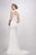 Theia - 890461 Sleeveless Swag-Motif Detailed Mermaid Gown In Ivory