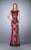 La Femme - 23059 Lace Illusion Bateau Sheath Dress In Purple