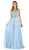 Poly USA - 7912 Embellished Jewel A-Line Evening Dress