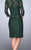 La Femme - 23149 Laced Jewel Neck Column Dress In Green