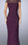 La Femme - 23215 Beaded Illusion Bateau Jersey Dress In Purple