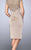 La Femme - La Femme - Cap Sleeved Cocktail Dress 23266 in Brown