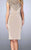La Femme - La Femme - Cap Sleeved Cocktail Dress 23266 in Brown