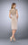 La Femme - 23266 Cap Sleeved Cocktail Dress In Brown