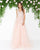Mac Duggal - 79130D Sleeveless V-Neck Floral Applique Gown In Pink