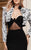 MNM Couture - Sweetheart Neck Illusion Gown with Bolero N0121 in Black