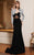 MNM Couture - Sweetheart Neck Illusion Gown with Bolero N0121 in Black