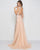 Mac Duggal Couture - 79193D Embellished High Neck Dress With Overskirt In Neutral