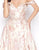 Mac Duggal - 79195D Off-Shoulder Metallic A-Line Evening Gown in Pink and Multi-Color