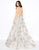 Mac Duggal - 79204D Halter Straps Evening Gown with Overlay in Pink and Gold
