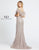 Mac Duggal Evening - 79232D Beaded Long Trumpet Gown In Gold and Neutral