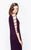 Daymor Couture - 577 Embellished Scoop Sheath Dress in Purple
