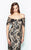 Daymor Couture - Gilded Lacy Rosette Evening Gown  578 in Gold and Black