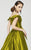 MNM Couture - 2371 Off-Shoulder Paneled Evening Gown  in Green