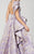 MNM Couture - 2374 Embroidered Asymmetric A-Line Dress in Purple