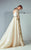 3158 Gilded Sleeve Keyhole Ballgown