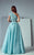 3176 Asymmetrical Textured Ballgown
