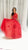 Dave & Johnny - A7936 Applique Halter Ballgown With Lace Up Back In Red and Neutral