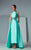 3180 Jeweled Halter Overskirt Gown