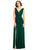Dessy Collection - 2894 Lux Chiffon Sleeveless V-neck Dress In Green