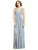 Dessy Collection - 2894 Lux Chiffon Sleeveless V-neck Dress In Blue