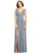 Dessy Collection - 2894 Lux Chiffon Sleeveless V-neck Dress In Silver