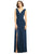 Dessy Collection - 2894 Lux Chiffon Sleeveless V-neck Dress In Blue