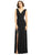 Dessy Collection - 2894 Lux Chiffon Sleeveless V-neck Dress In Black
