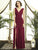 Dessy Collections - Ruched Sleeveless Crepe Dress 2894 in Red