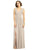 Dessy Collection - 2894 Lux Chiffon Sleeveless V-neck Dress In Neutral