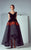 3192 Off-Shoulder Embroidered Trim Gown