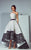 3195 Lace Paneled Strapless Ballgown