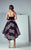 3196 Intricate Strapless High Low Dress