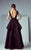 3198 Peplum Illusion Bateau Gown