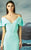 MNM Couture - Textured Off-Shoulder Mermaid Gown G0803 in Green