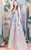 MNM Couture - Sleeveless Floral Lace Gown K3486 in Gray