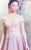 MNM Couture - Gorgeous Off-Shoulder Cocktail Dress K3505 in Pink