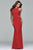 7945 Long halter dress with cut-outs at waist