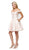 Poly USA - 7948 Off-Shoulder Embellished A-Line Cocktail Dress