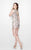 Primavera Couture - 1901 Flashy Embellished Mini Dress  In Neutral