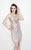 Primavera Couture - 1904 Two Piece Halter Sheath Dress In Pink