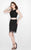 Primavera Couture - 1904 Two Piece Halter Sheath Dress In Black