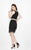Primavera Couture - 1904 Two Piece Halter Sheath Dress In Black
