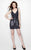Primavera Couture - 1905 Embellished V-neck Sheath Dress  In Blue