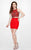 Primavera Couture - 1906 Two-piece Beaded Bateau Cocktail Dress In Red